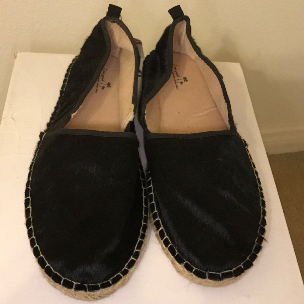Zara Black Hair Espadrilles